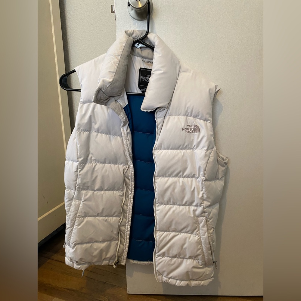 White Northface Vest